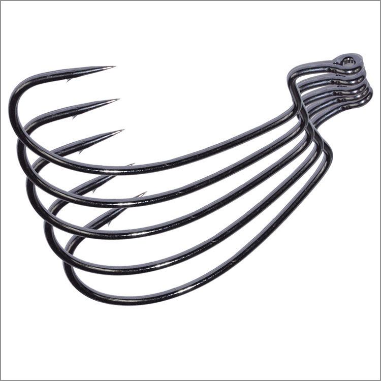 Luya fishhook stainless steel barbed fishhook bulk fishing hook wholesale wide belly crank hook 10 PCs FH03