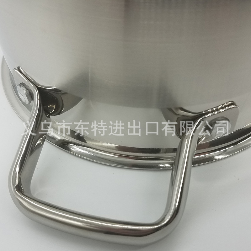 Factory direct sales of stainless steel double-ear soup pot, tea-colored glass lid double-bottom soup pot, high-end gift pot, household soup pot detail image 9