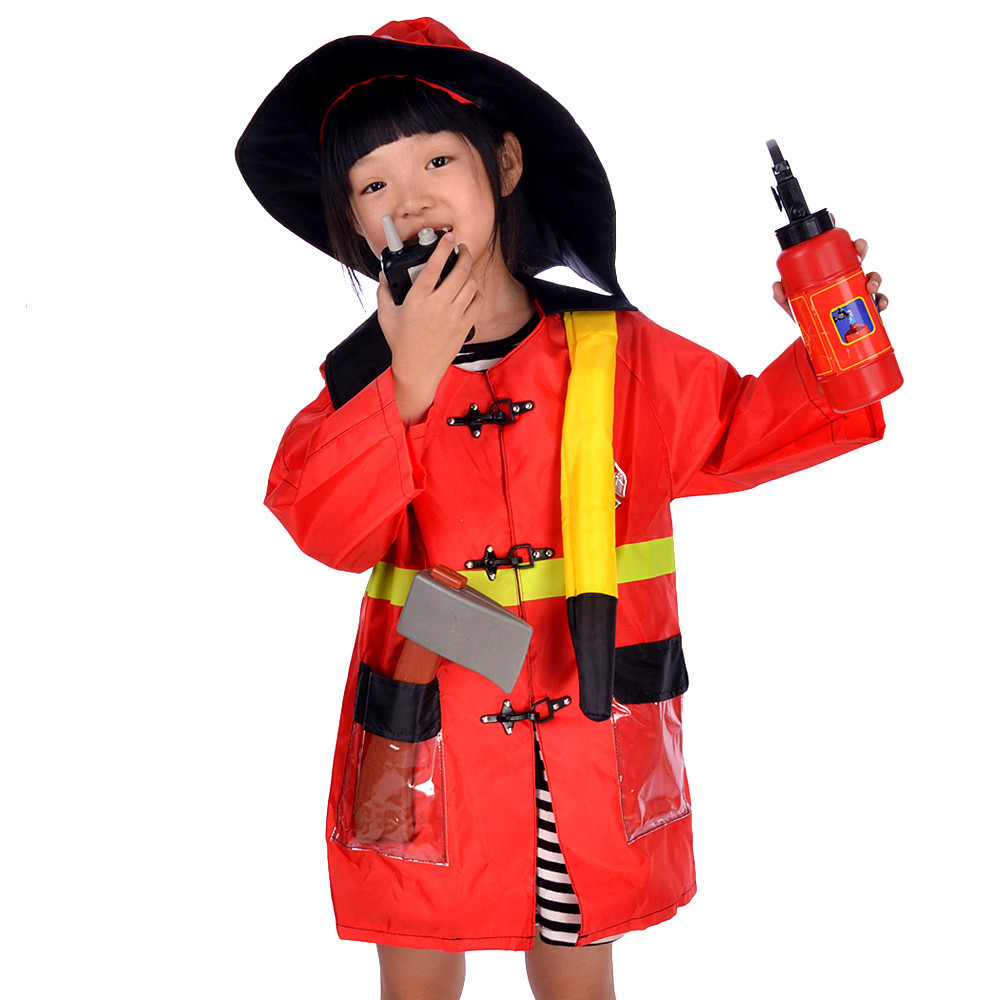 Halloween Cosplay traje de bombero médico policía ingeniero pirata chef ropa + herramientas