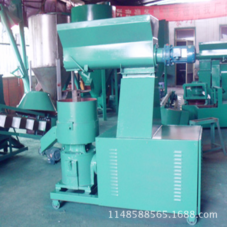 来厂购机 猪饲料成套造颗粒机组 猪饲料颗粒环模加工机组