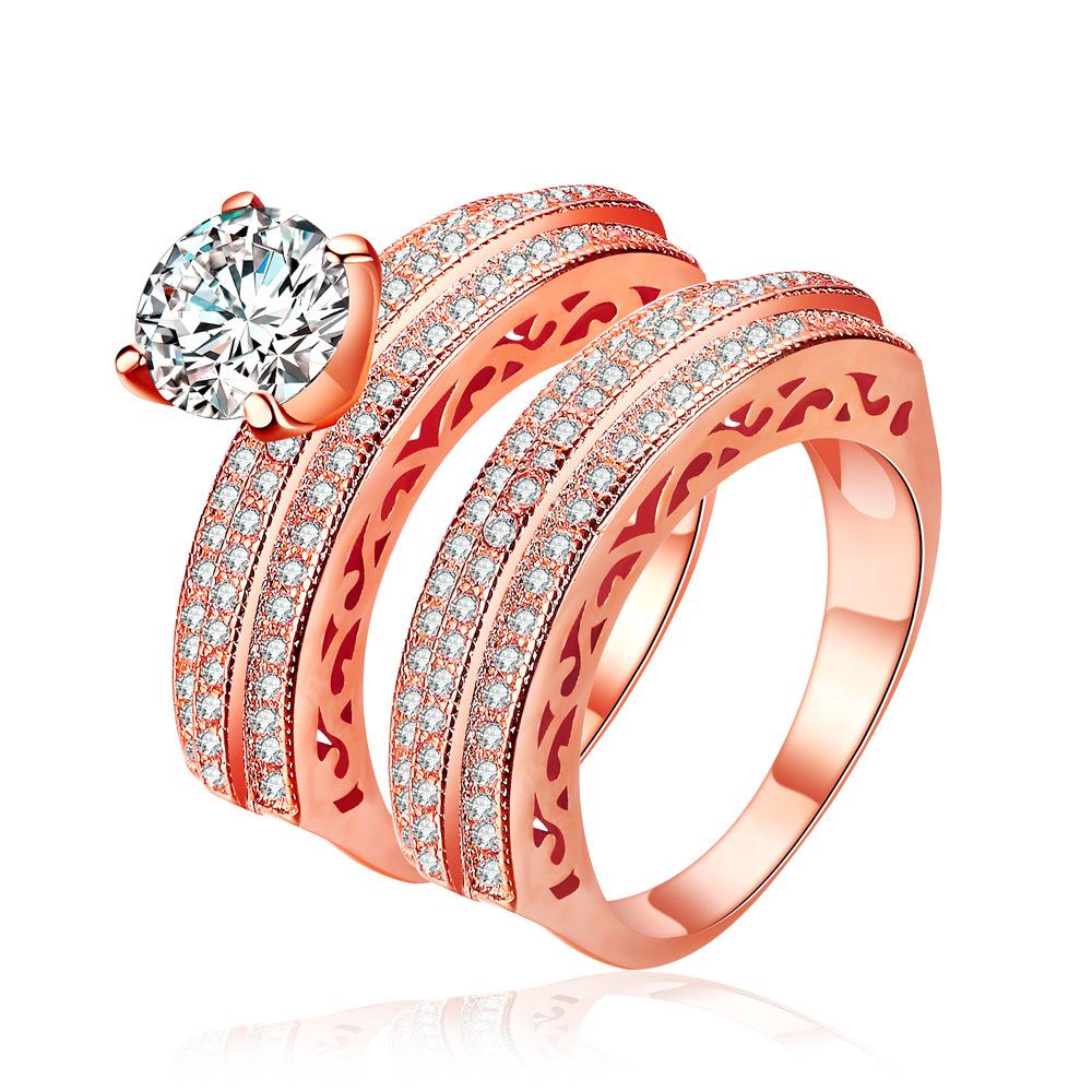 로즈 골드 도금 반지