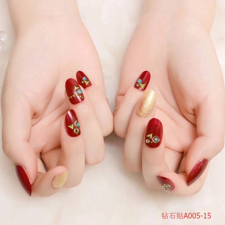 Diamond nail stickers, super shiny Japanese design, diamond stickers, self-adhesive nail drill, in stock, wholesale and customization detail image 20