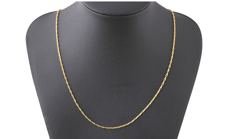 Edelstahl-Rohrperlenkette In Gold - Perfekt Für DIY-Schmuck Und Halsketten