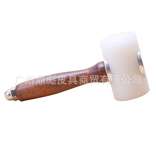 DIY Leather Tool T skin carving hammer Nylon hammer Printed hammer Wood handle carving hammer Leather carving hammer
