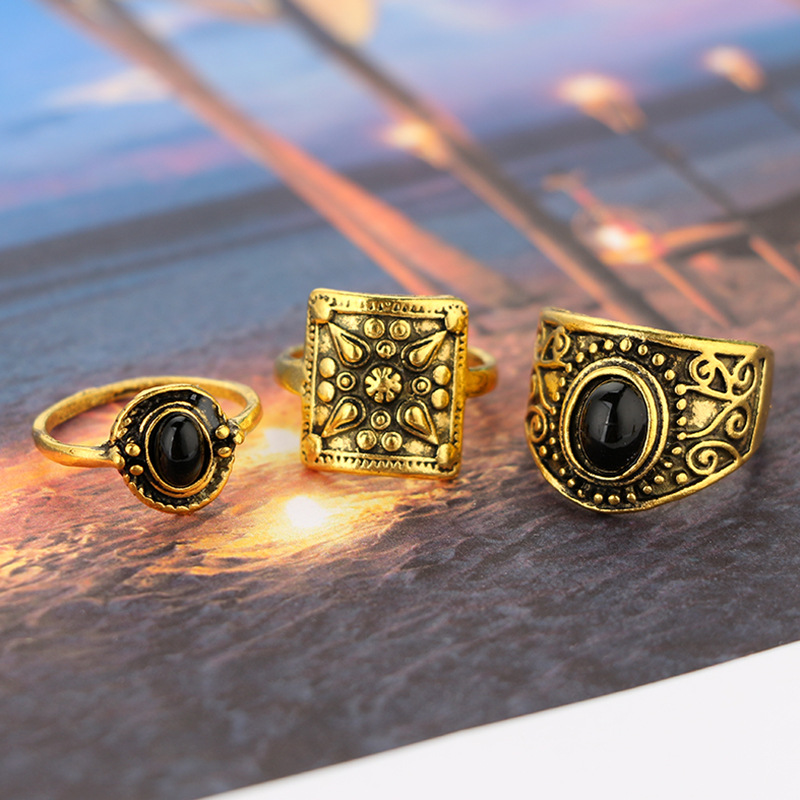 folk-custom alloy plating Jewelry Sets (Ancient gold)NHGY0660-Ancient gold