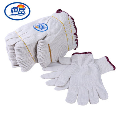 Manufacturers supply Heng Yue polyester-cotton blend knitting Line Gloves Durable work glove Welder Labor supplies wholesale