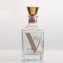 生產訂制  高檔烈性酒玻璃酒瓶制造 高端水晶玻璃威士忌酒瓶加工