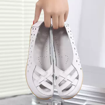 New Summer Women's Shoes Hollow Shoes Non-Slip Peas Shoes - ShopShipShake