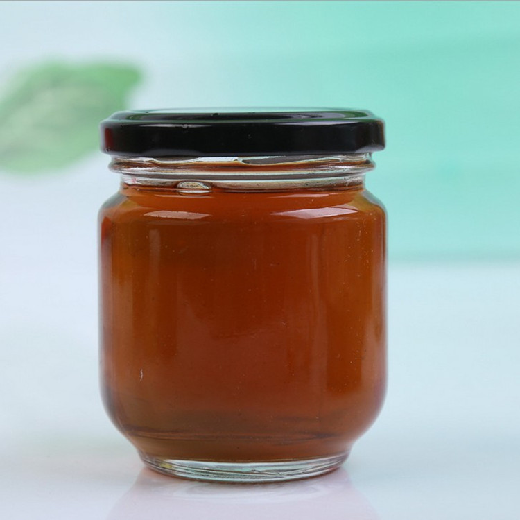 圆形玻璃透明240ml酱菜瓶密封带盖果酱罐头酱菜瓶蜂蜜瓶密封罐