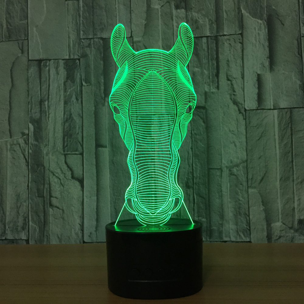 3d led 创意灯 相框式3d灯七彩遥控触摸礼品