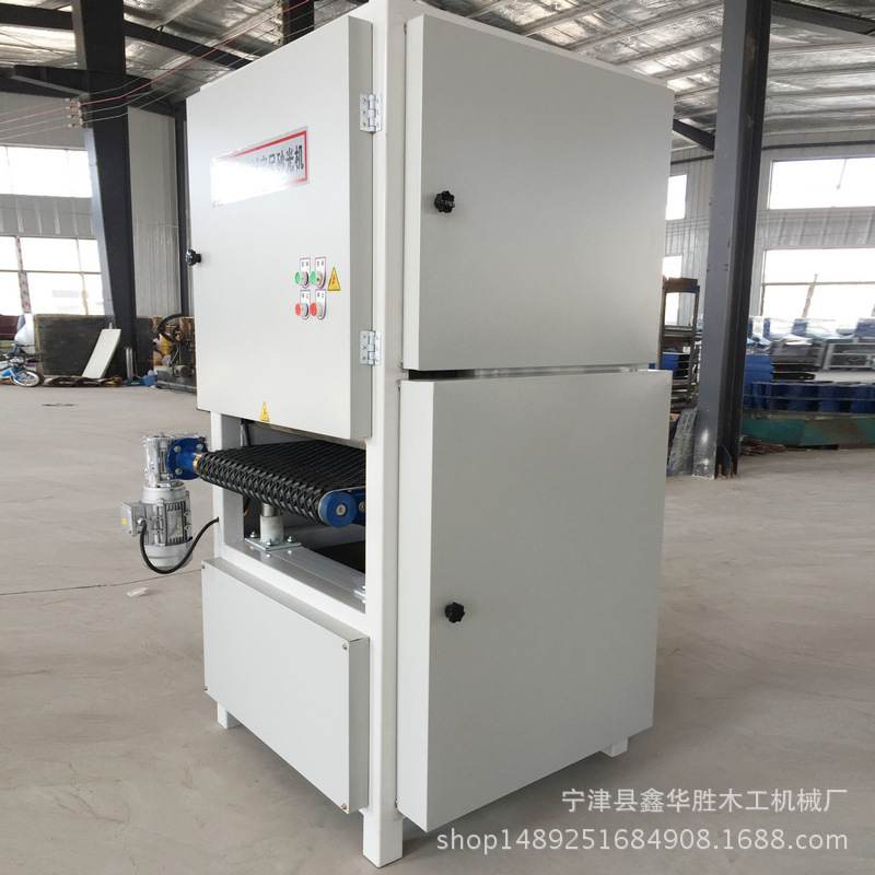 批发全封闭双面定尺砂光机木工机械宽带砂光机平面板材双面砂光机