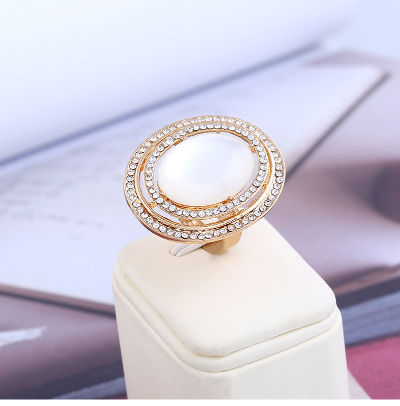 Occident and the United States alloy plating Ring (KC Gold - White - One Size)NHKQ1162-KC Gold - White - One Size