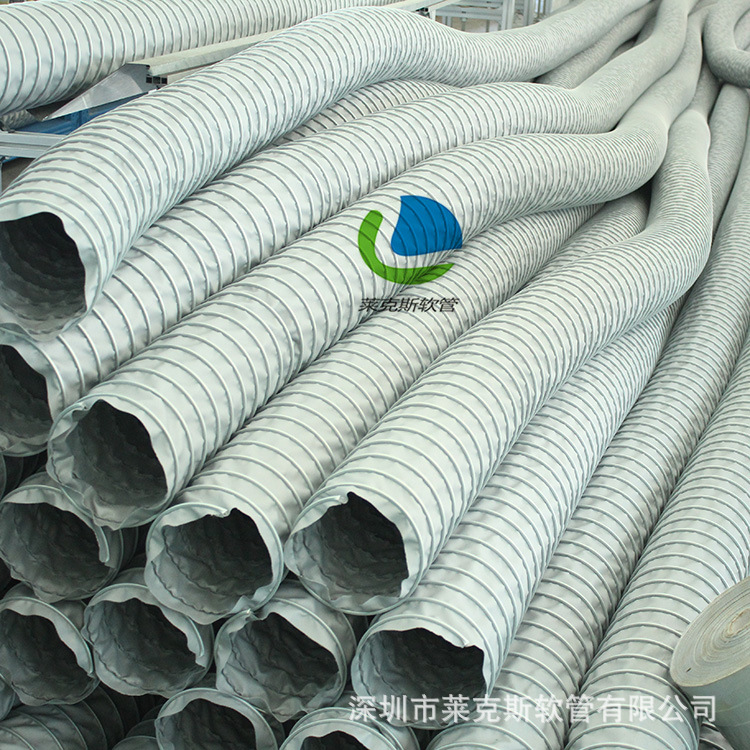 供应高温管 耐高温软管 高温伸缩风管 螺旋风管 夹布钢丝伸缩风管