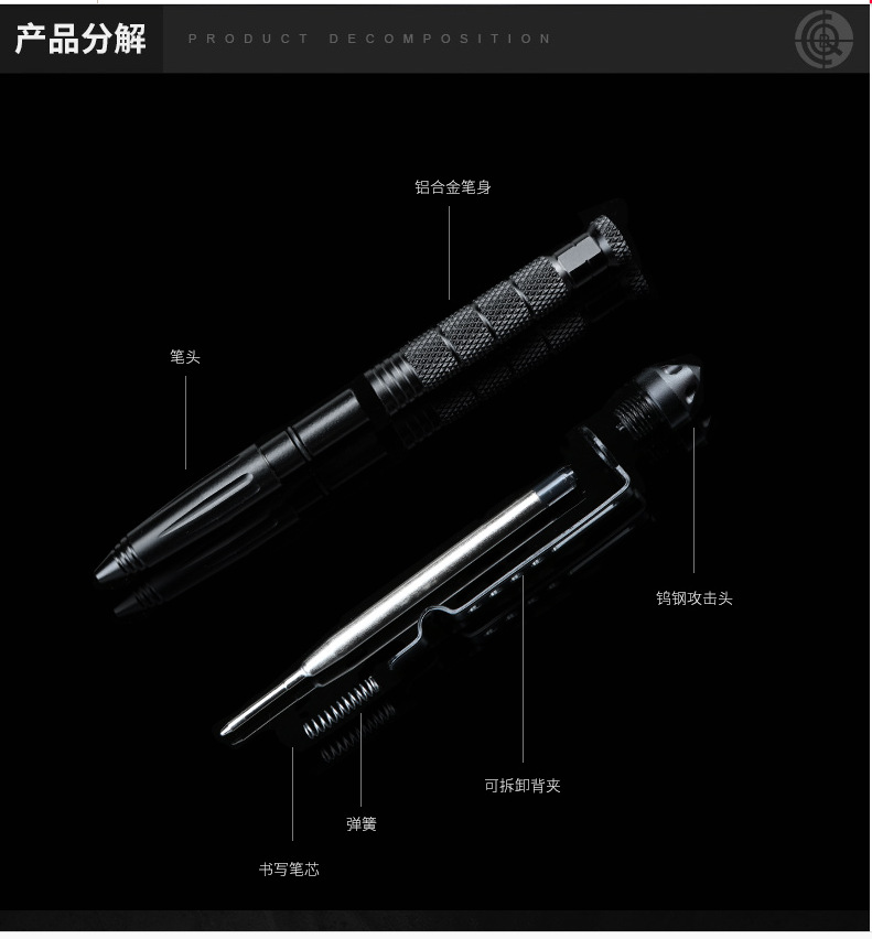 Equipement autodéfense - Stylo tactique - Ref 3401913 Image 10