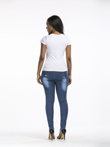 women wear Europe and the United States popular jeans