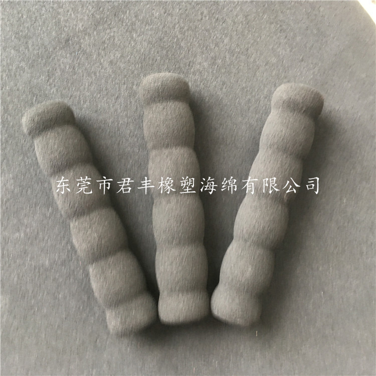 供应竹节NBR运动器材手把套 手纹把套亚面竹节单车防滑橡塑把套