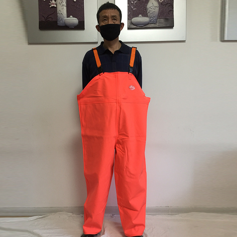 供应打渔郎牌雨衣量大耐用橘红色防水服批发 打渔专用服装