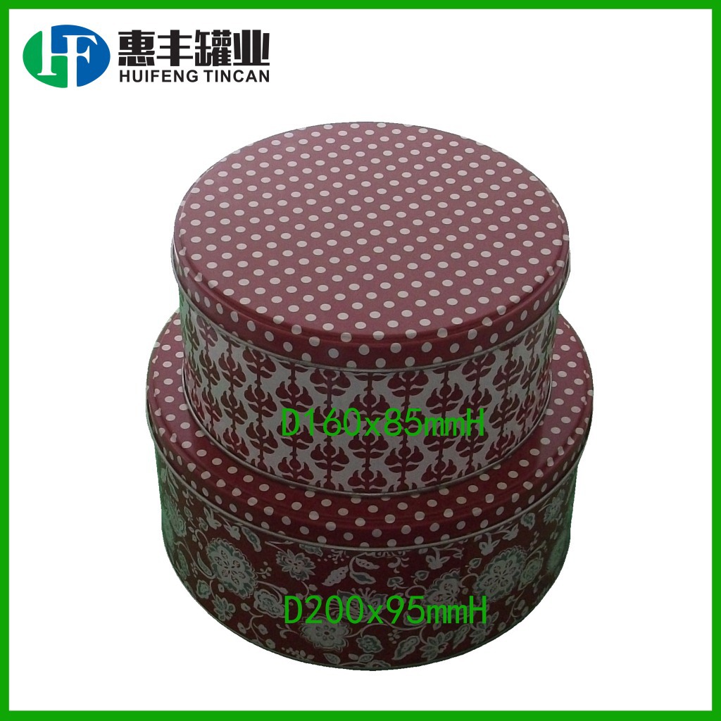 东莞厂家生产马口铁食品罐 糖果礼品罐 套装铁盒 圆饼干罐TIN BOX