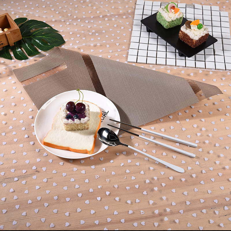 厂家批发pvc防水餐垫创意防滑西餐垫隔热杯垫家居餐具用品定制详情图4