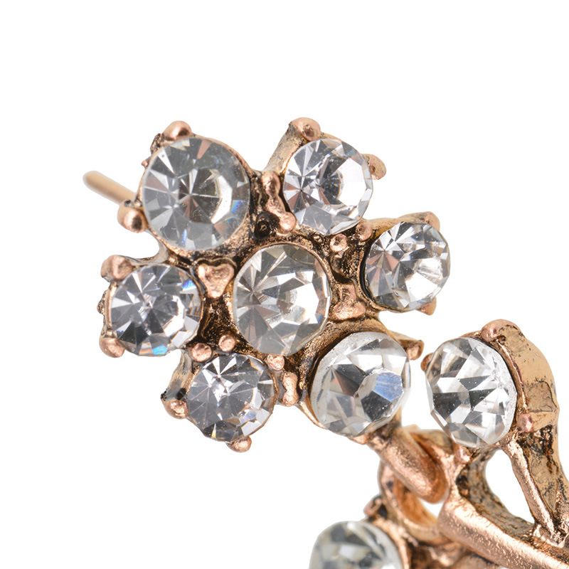alloy Diamond earring (blue)NHYT0279-blue