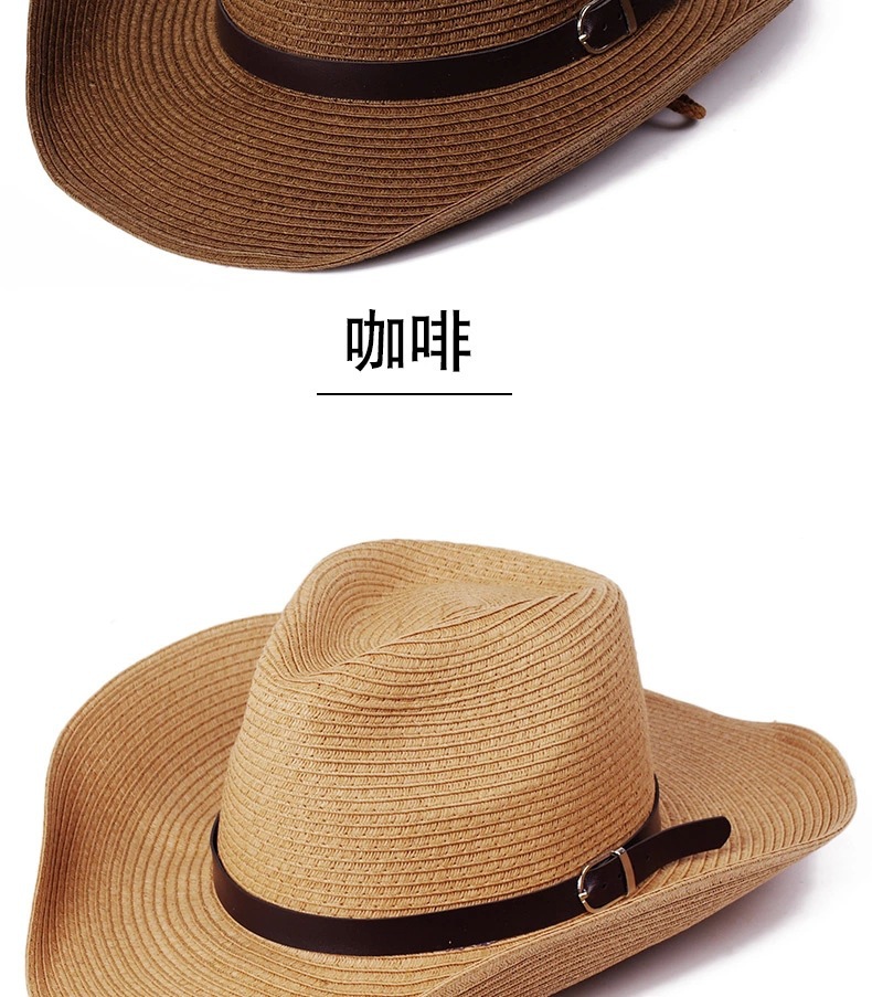 Summer Foldable Outdoor Straw Hat Wholesale Nihaojewelry display picture 3