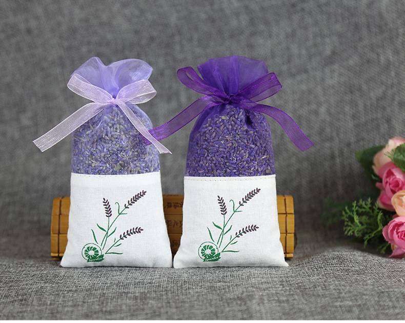 50pcs Lavender sachet saco vazio saco malha