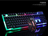 力镁 GTX300 key mouse set new USB keyboard USB mouse Internet cafe light -emitting game kit colorful backlight