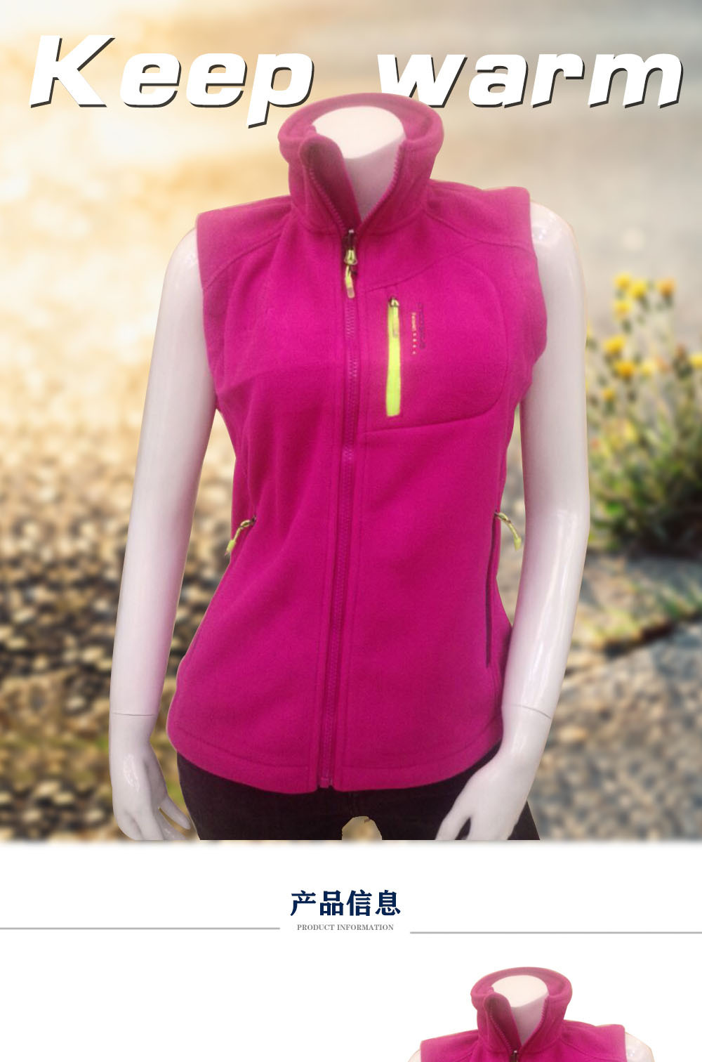 Gilet femme en Polaire - Ref 3318220 Image 8