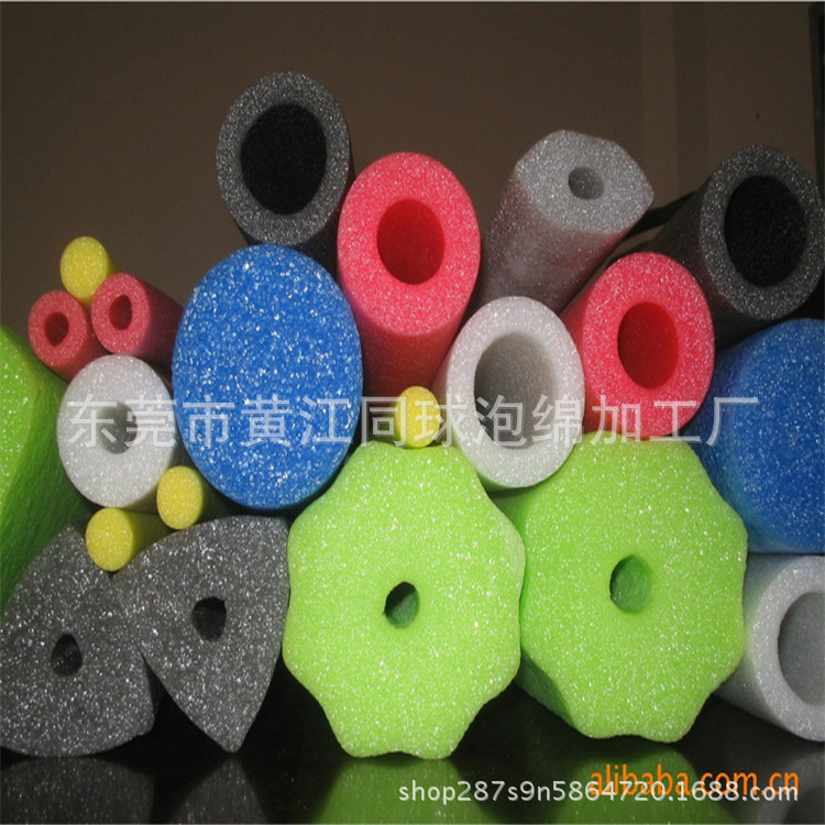 东莞epe珍珠棉六角梅花管 抗老化海绵柱子 汽车保温四方管