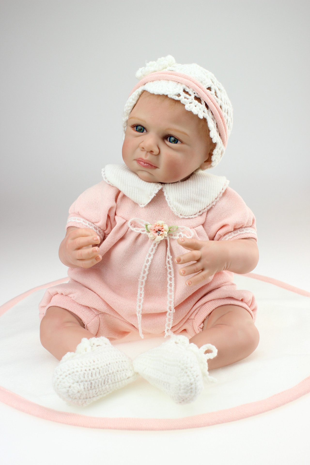 KEIUMI 重生娃娃Reborn Baby Doll 22寸仿真婴儿全硅胶-阿里巴巴