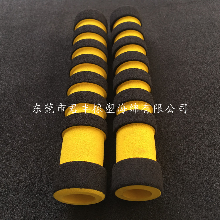 定做加工 竹节沟槽防滑把套 羽毛球拍铁管护套 NBR橡塑防滑管