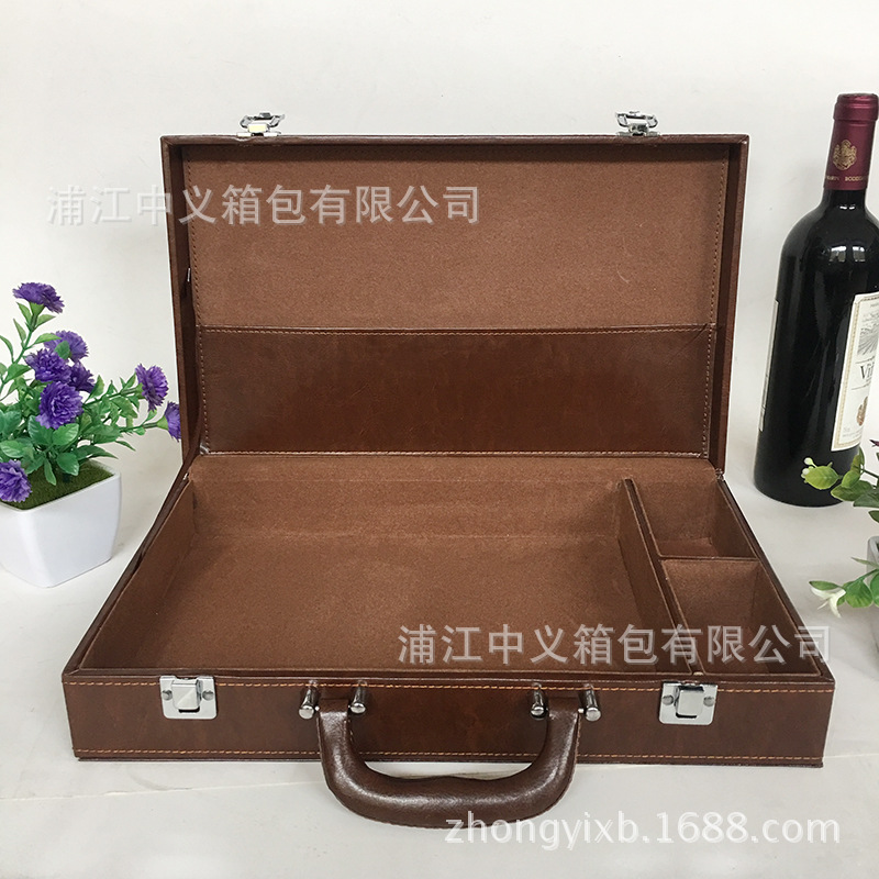 厂家直供物业交房皮盒 新款礼品包装盒PU皮制 交房箱定制批发