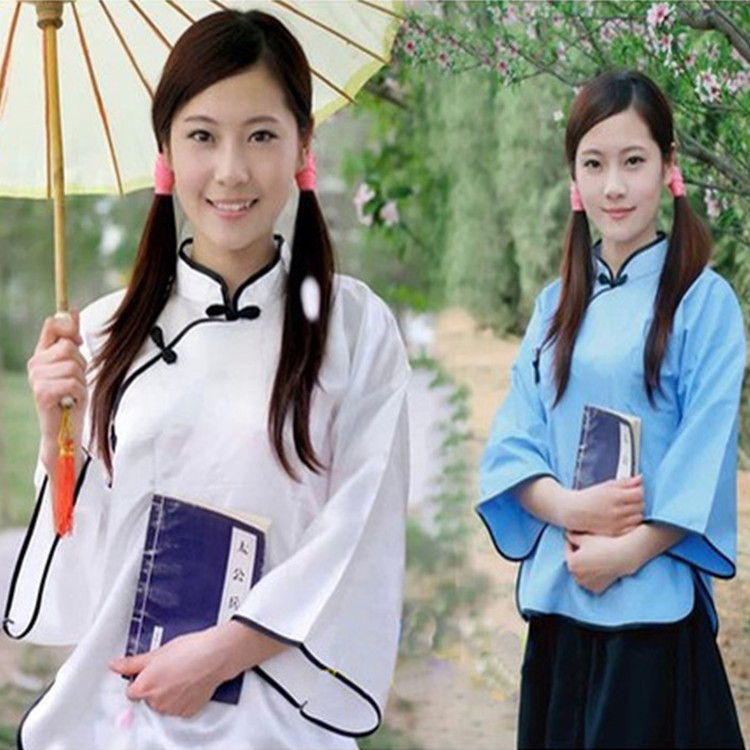 X1937民国学生套装校服制服五四青年女装毕业季班服演出批发定做