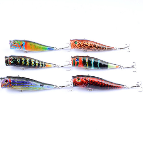 Luya bait 9cm/14.4g water surface wave lying fishing bait colorful coating plastic hard bait bionic bait fake bait wholesale