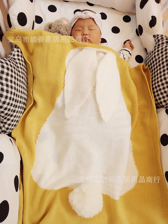 兔子毛线空调毯 (11)