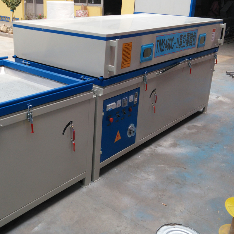 盛鸿厂家供应 橱柜门专用覆膜机 双工位手拉覆膜机 加工定制&