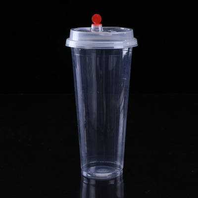 一次性PET杯塑料杯冷饮杯 加厚外带奶茶果汁饮料杯批发