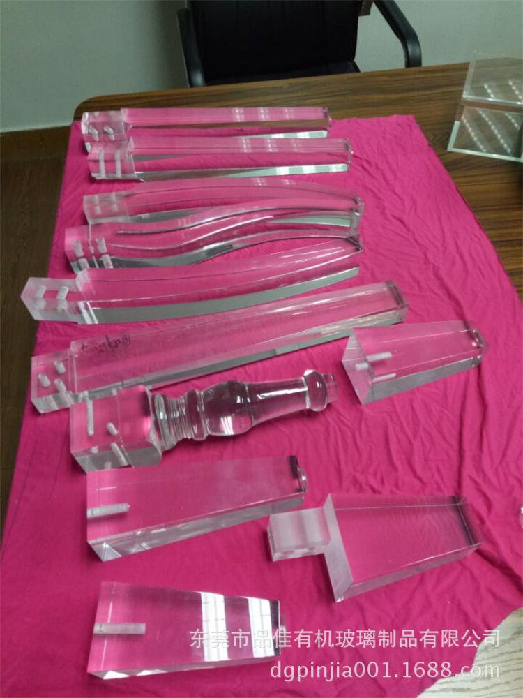 工厂来图尺寸加工有机玻璃各种款式桌子腿 东莞有机玻璃制品
