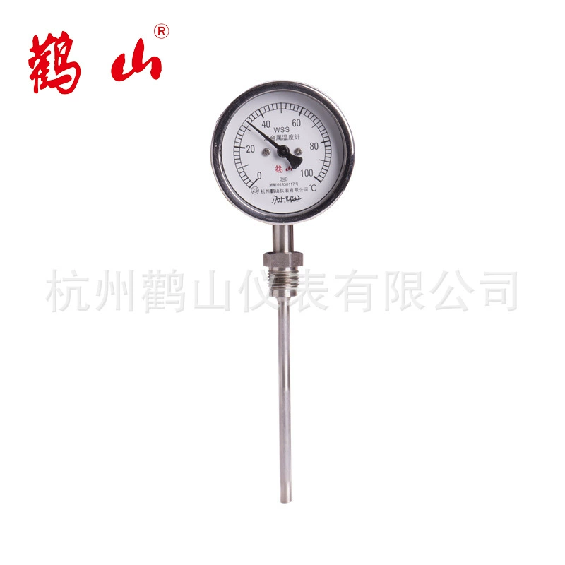 WSS311P биметаллический термометр из нержавеющей стали, полностью стальной биметаллический