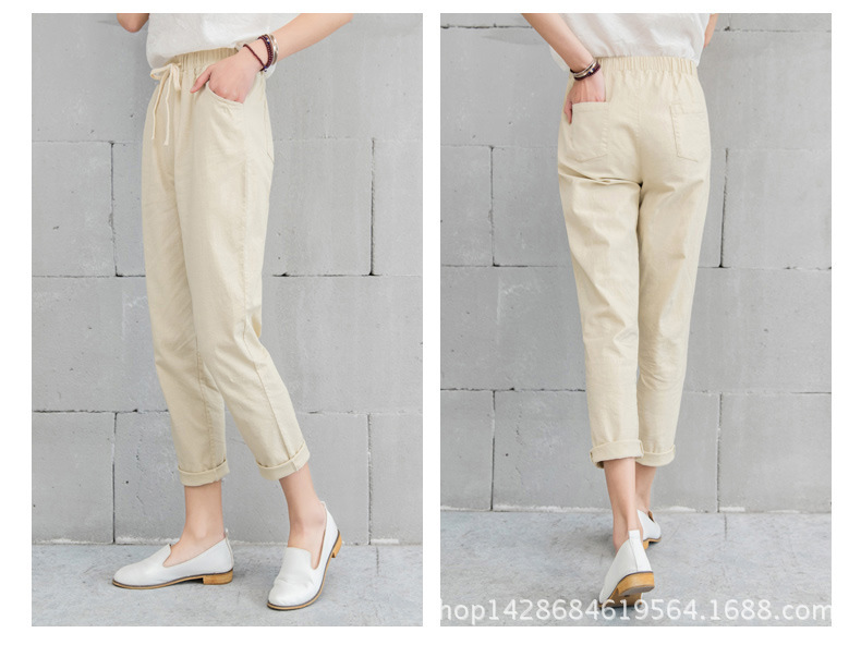 棉麻长裤_17