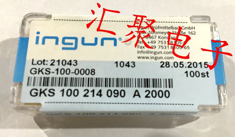 INGUN英钢探针GKS100 214 090A2000（直上四爪头）1.37mm测试针