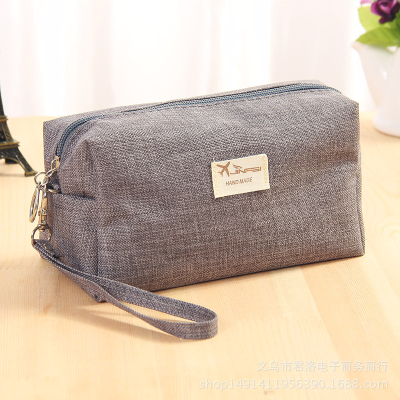 Fábrica al por mayor bolsa de cosméticos de gran capacidad coreana bolsa de almacenamiento de viaje portátil bolsa de lavado de regalo impermeable logotipo imprimible