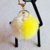 Cute puffer ball, two-color keychain, accessory, pendant, 8cm