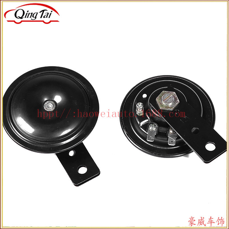 厂家直销汽车喇叭 12v 24v电子盆型喇叭黑色115声级高音喇叭批发详情图8