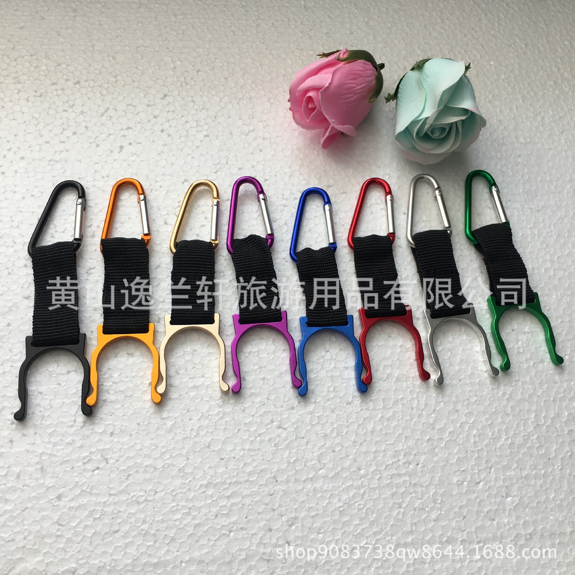 No.5 D-shaped webbing water bottle buckle outdoor mineral water bottle buckle hanging bottle quick hanging buckle mountaineering water bottle buckle gift wholesale