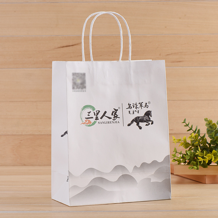 服装袋定制 纸质手提袋 白卡纸礼品袋 牛皮纸包装袋 纸袋定制