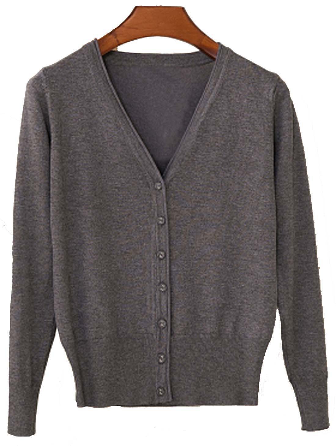 春夏秋 薄手 Vネック 日焼け止 冷房対策 毛玉 (51)