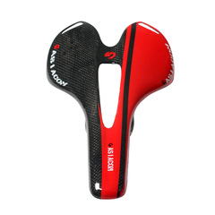 ASIACOM Full Carbon Fiber Hollow Seat Pads for Mountain Bikes and Road Bikes with 3K Texture