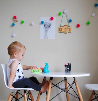 Europe and America manual weave colour Sphere Jacquard baby baby Room Wall hanging Garland baby festival gift