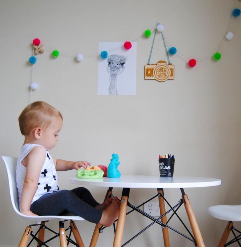 Europe and America manual weave colour Sphere Jacquard baby baby Room Wall hanging Garland baby festival gift